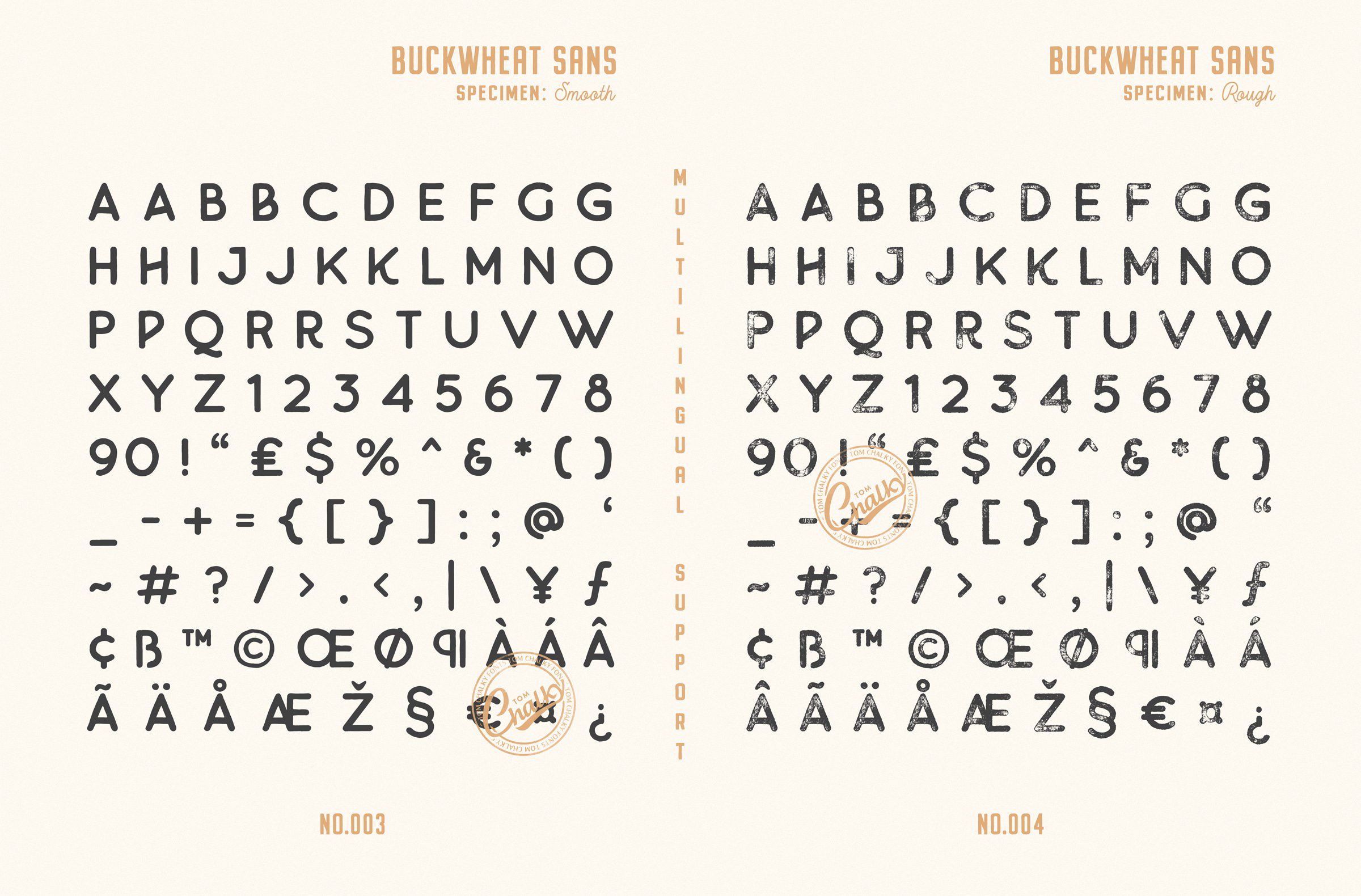 Buckwheat Font Collection Tom Chalky