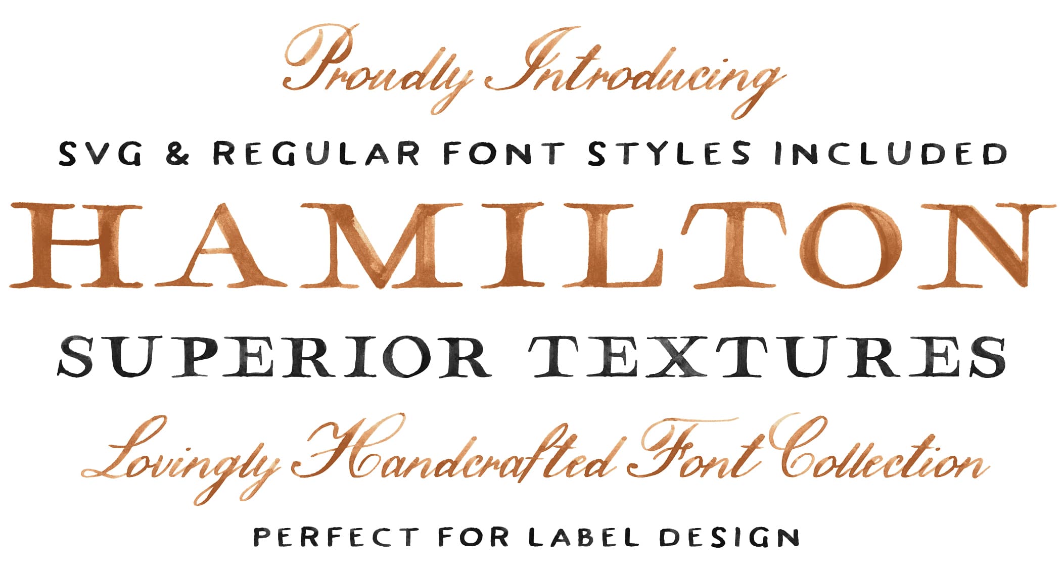 Hamilton Svg Font Collection Tom Chalky