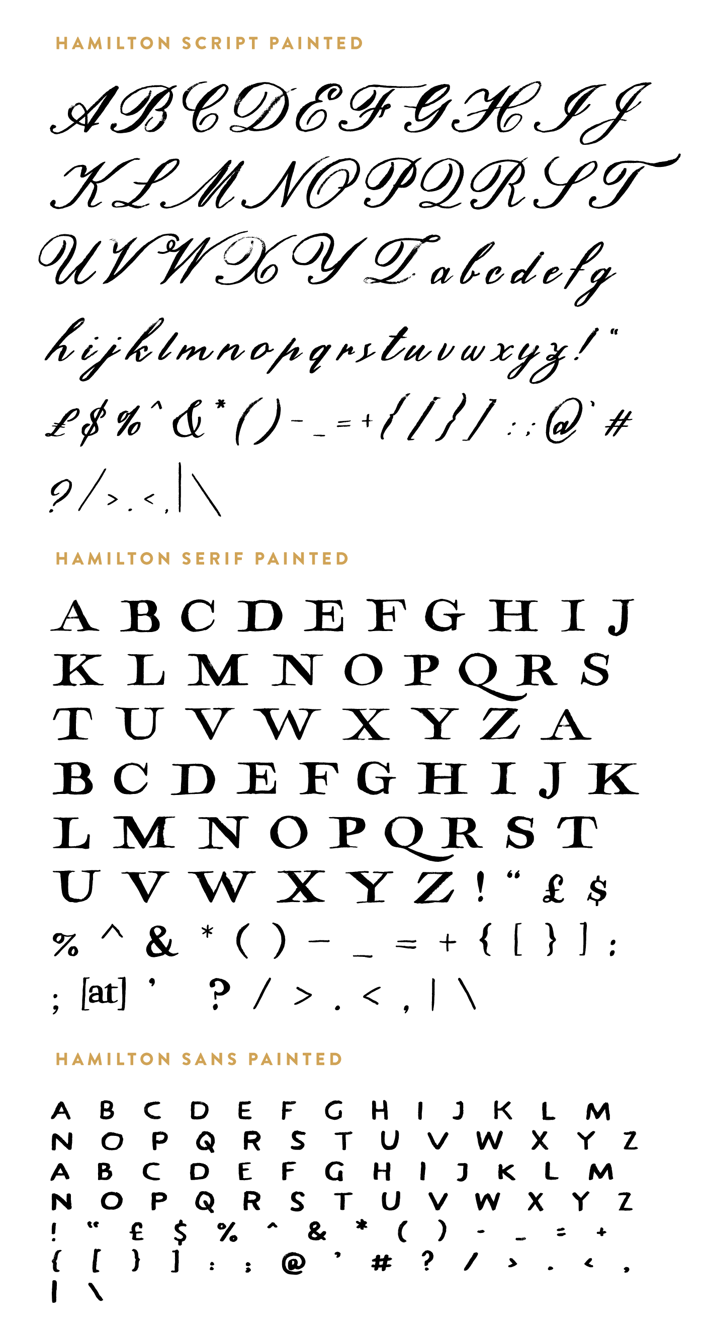 Download Hamilton SVG Font Collection - Tom Chalky