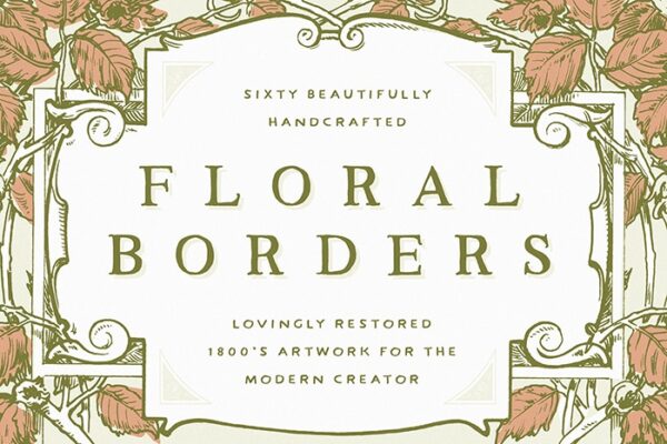 60 Beautifully Handcrafted Victorian Floral Borders