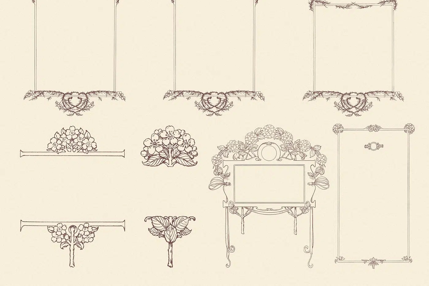 60 Beautifully Handcrafted Victorian Floral Borders