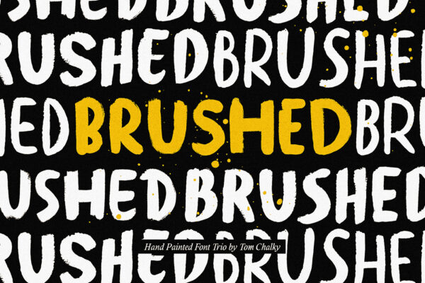 Brushed TC - Brush Font Trio