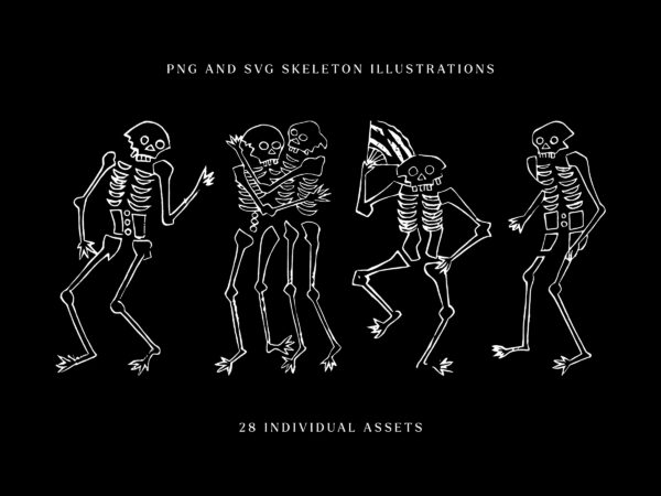 28 Skeleton Illustrations