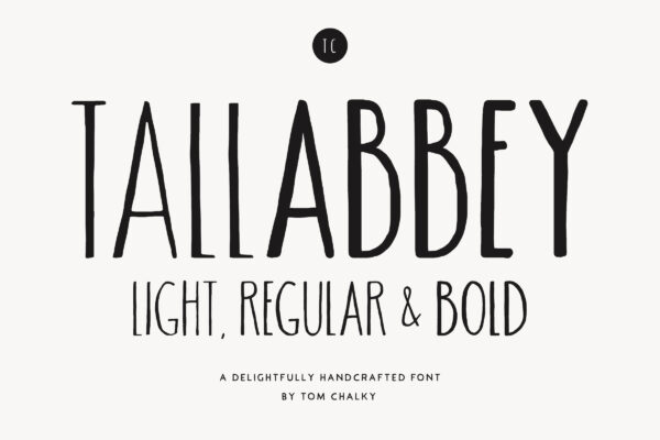 Tall Abbey Sans - Handwritten Font