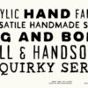 Acrylic Hand - A Painted Brush Font Collection