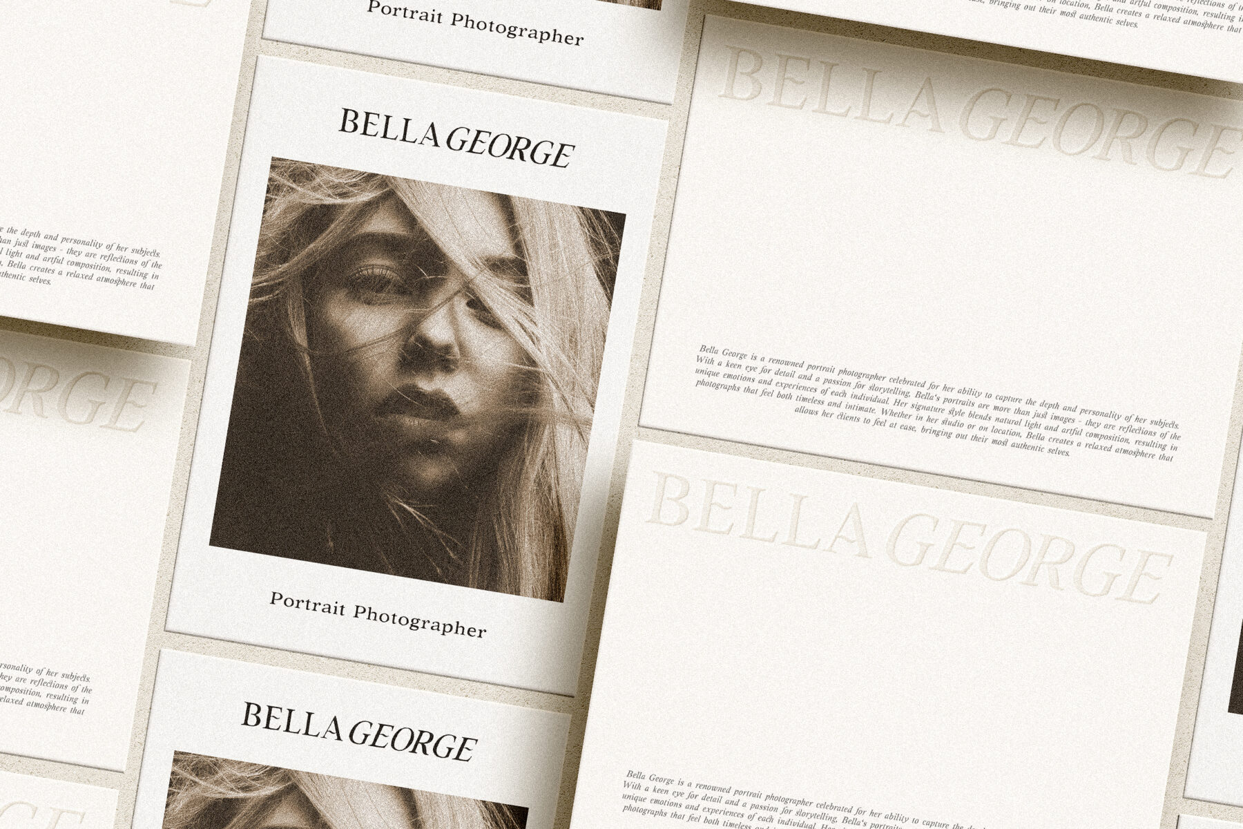 modern editorial layout design with serif and italic font pairing